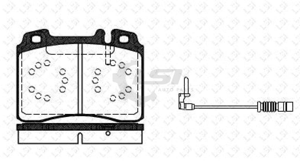 Remsa Brake Pads Fr Mercedes Benz