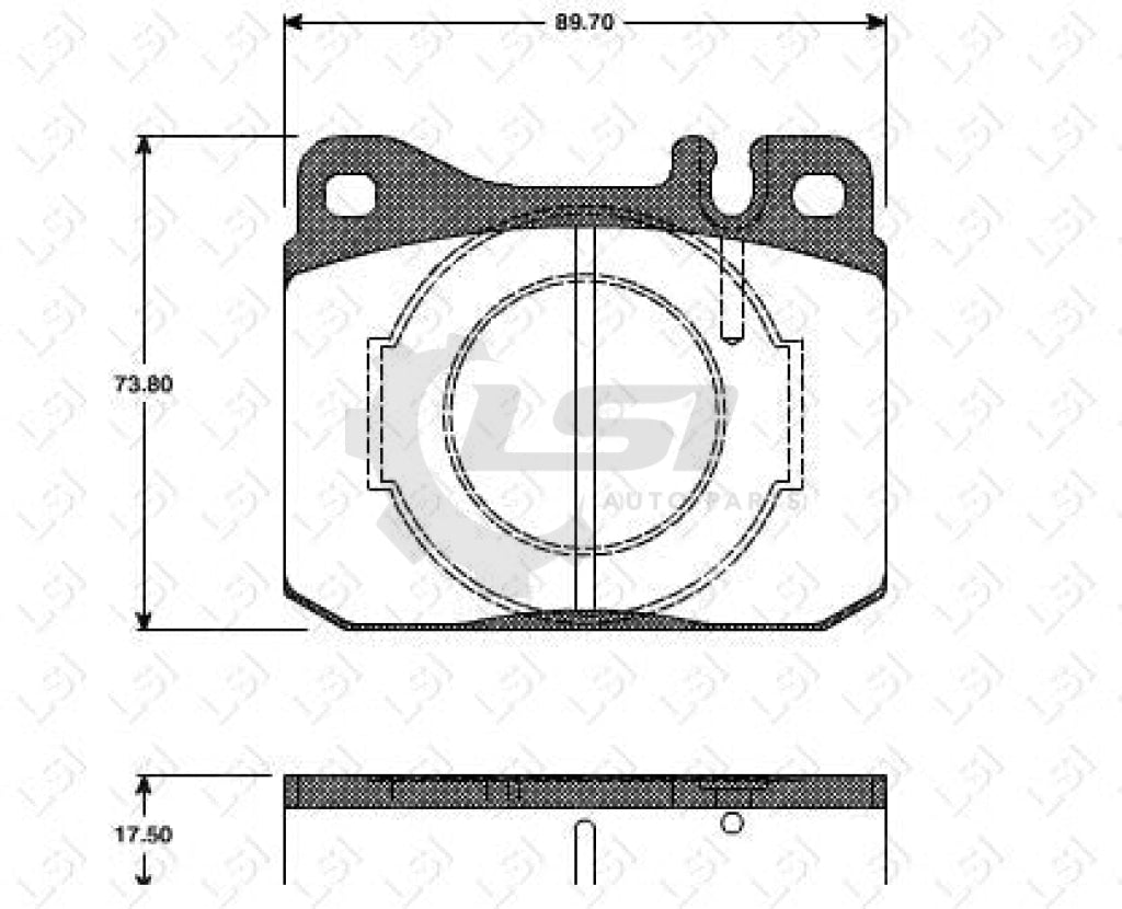 Remsa Brake Pads Fr Mercedes Benz/ Vw