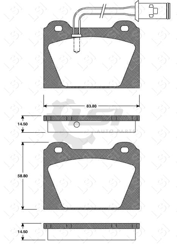 Remsa Brake Pads Fr Mg