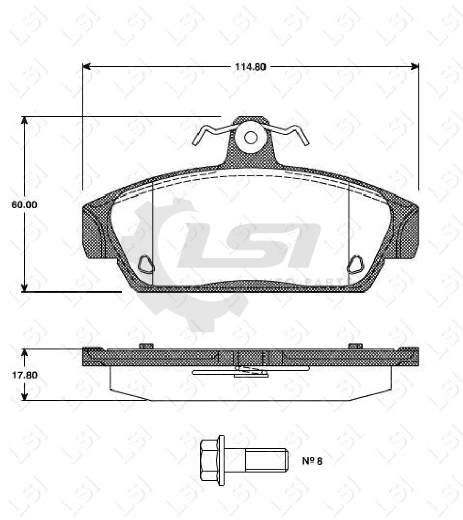 Remsa Brake Pads Fr Mg