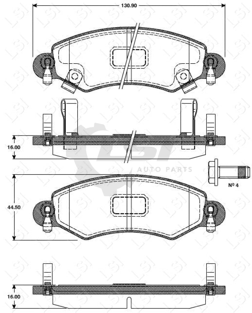 Remsa Brake Pads Fr Opel/ Suzuki