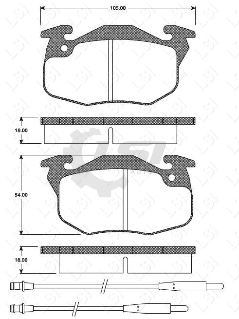 Remsa Brake Pads Fr Peugeot