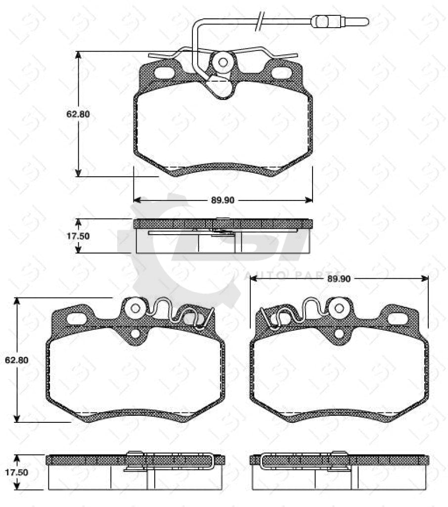 Remsa Brake Pads Fr Peugeot