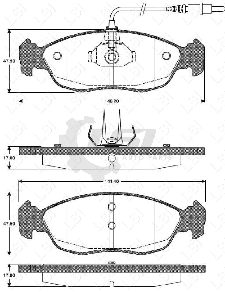 Remsa Brake Pads Fr Peugeot
