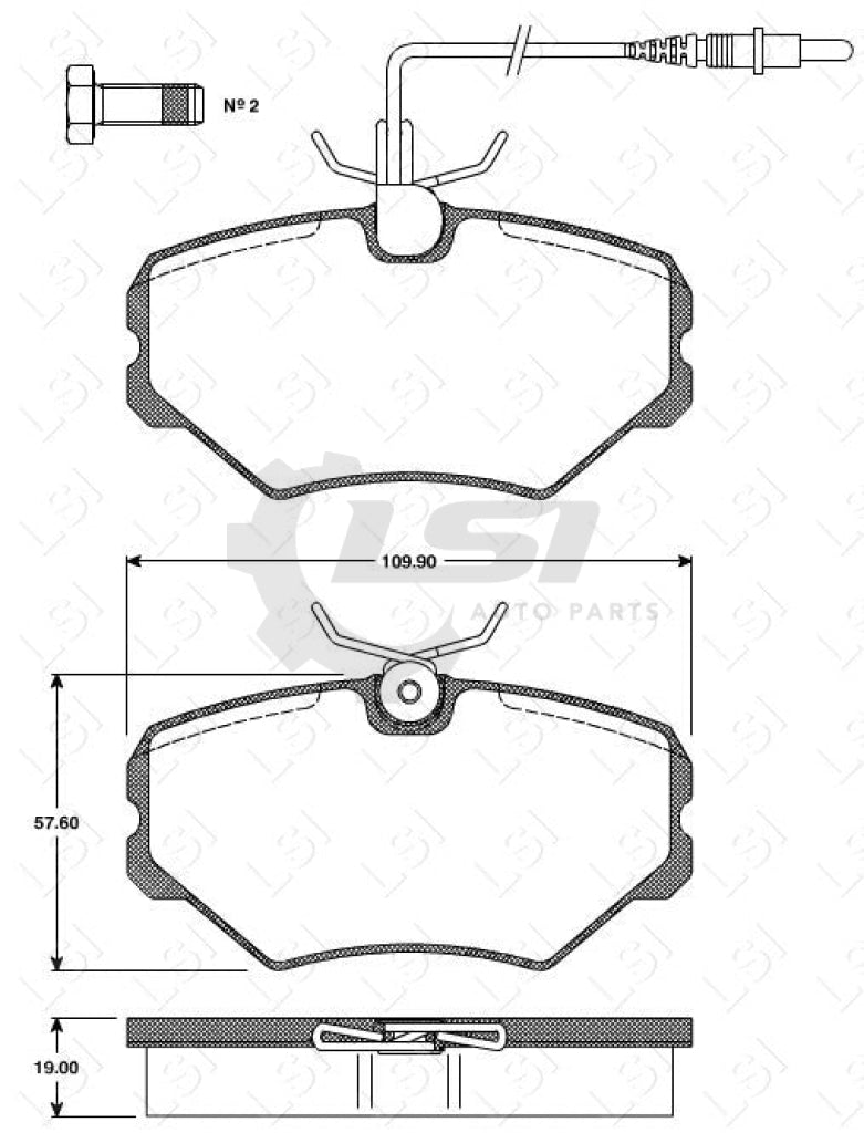 Remsa Brake Pads Fr Peugeot