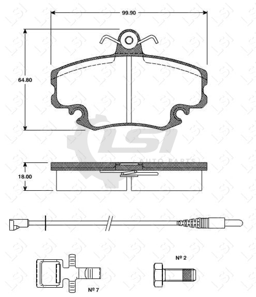Remsa Brake Pads Fr Peugeot/ Renault