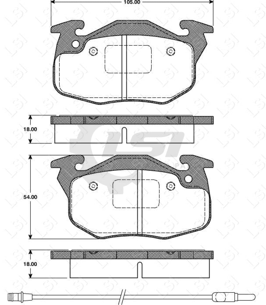 Remsa Brake Pads Fr Renault