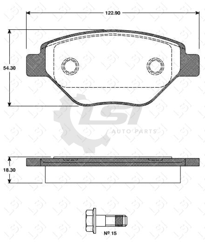 Remsa Brake Pads Fr Renault
