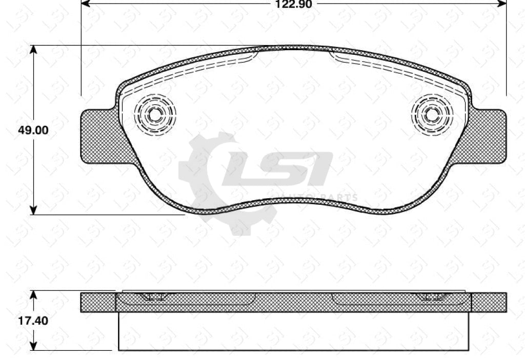 Remsa Brake Pads Fr Renault