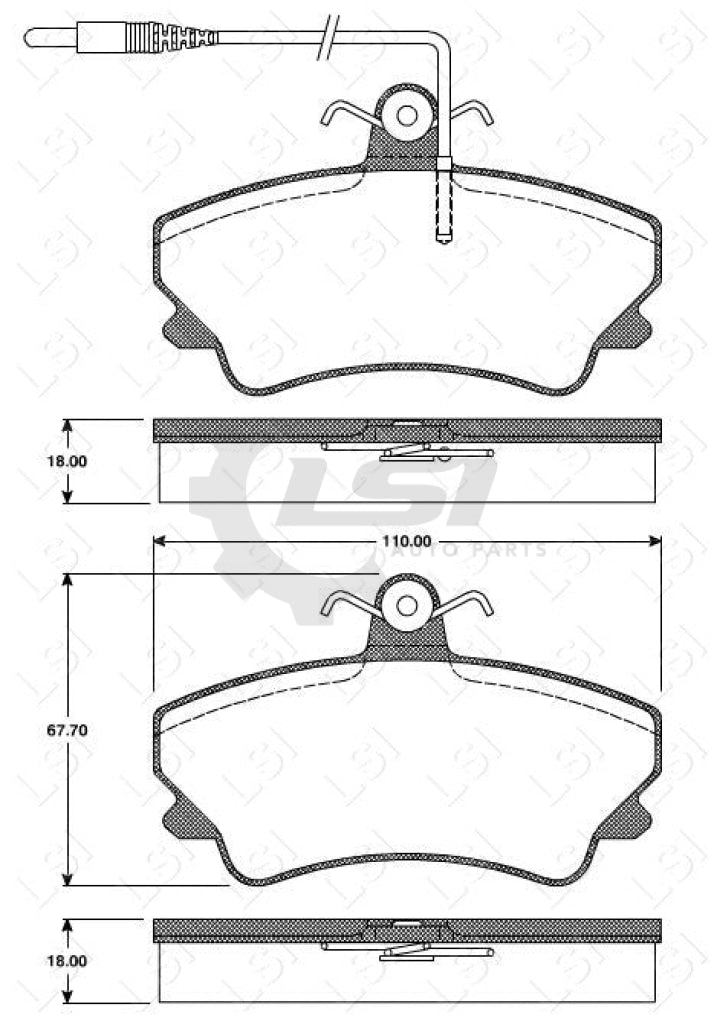 Remsa Brake Pads Fr Renault