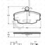 Remsa Brake Pads Fr Renualt/ Citroen