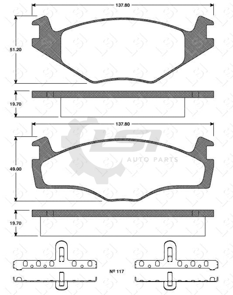 Remsa Brake Pads Fr Seat Vw