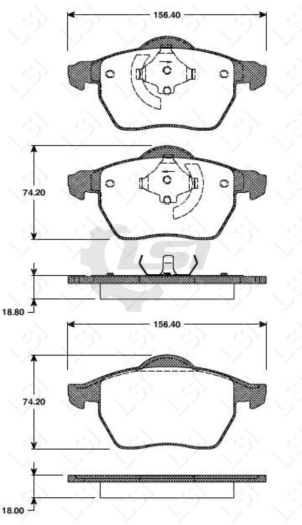 Remsa Brake Pads Fr Volvo