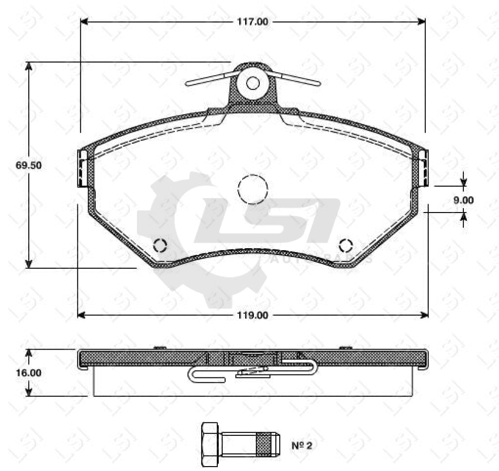 Remsa Brake Pads Fr Vw