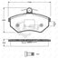 Remsa Brake Pads Fr Vw