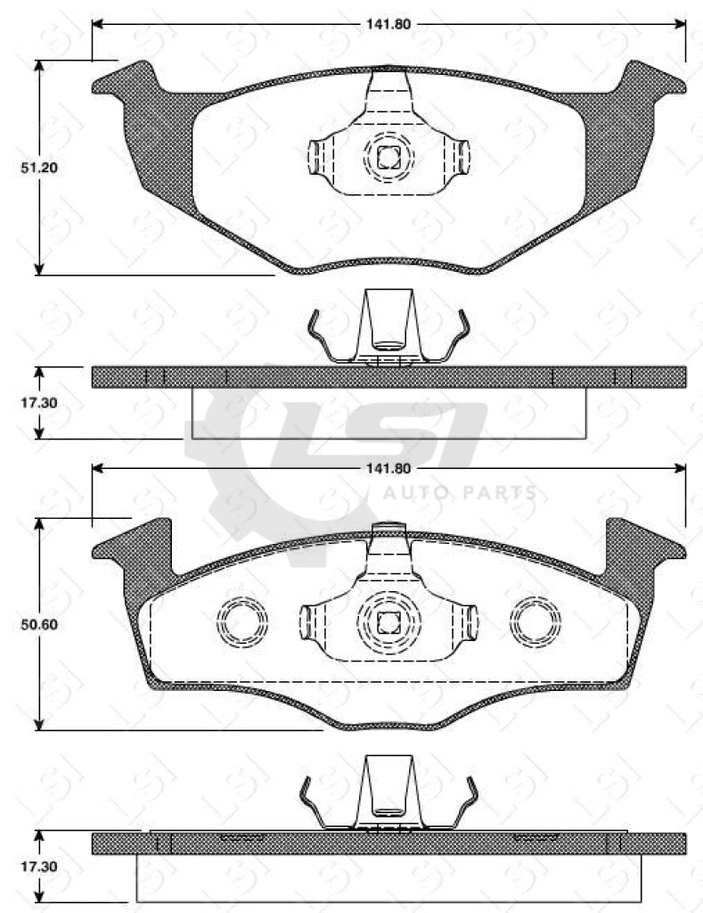 Remsa Brake Pads Fr Vw