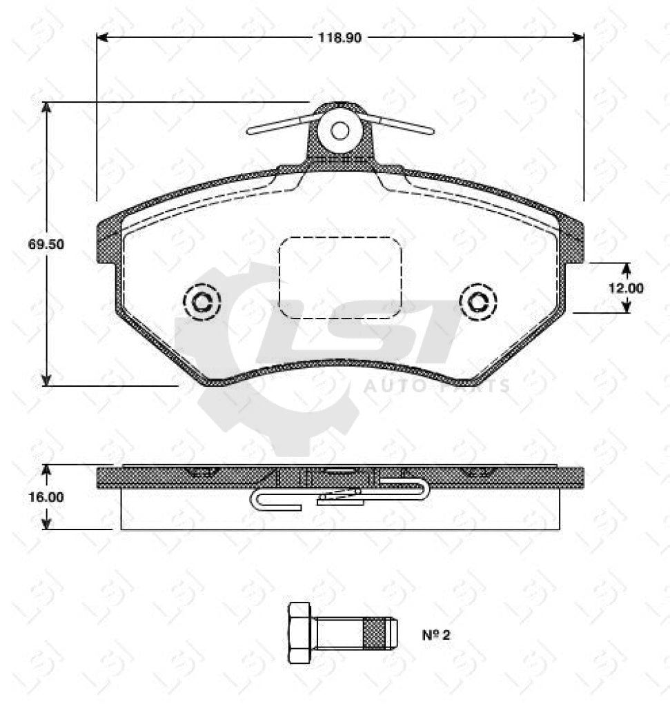 Remsa Brake Pads Fr Vw