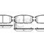 Remsa Brake Pads Front Mitsubishi