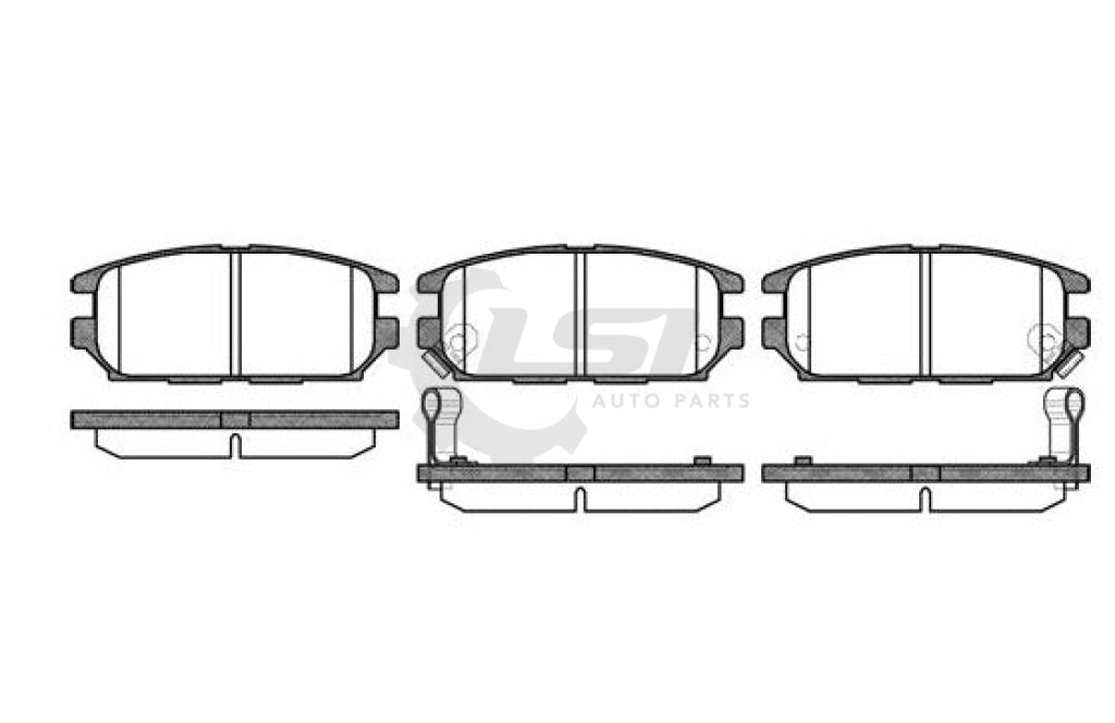 Remsa Brake Pads Front Mitsubishi