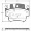 Remsa Brake Pads Front/Rear Prosche