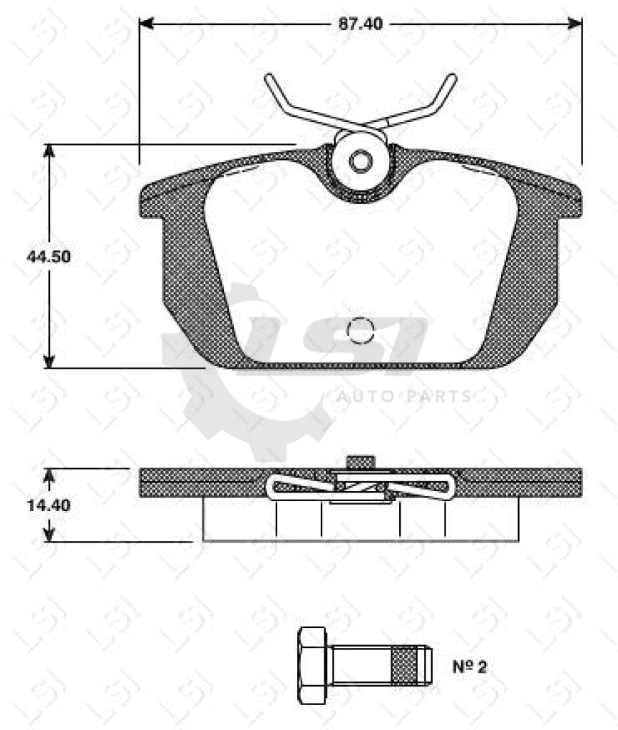 Remsa Brake Pads Rear Alfa Romeo/Fiat