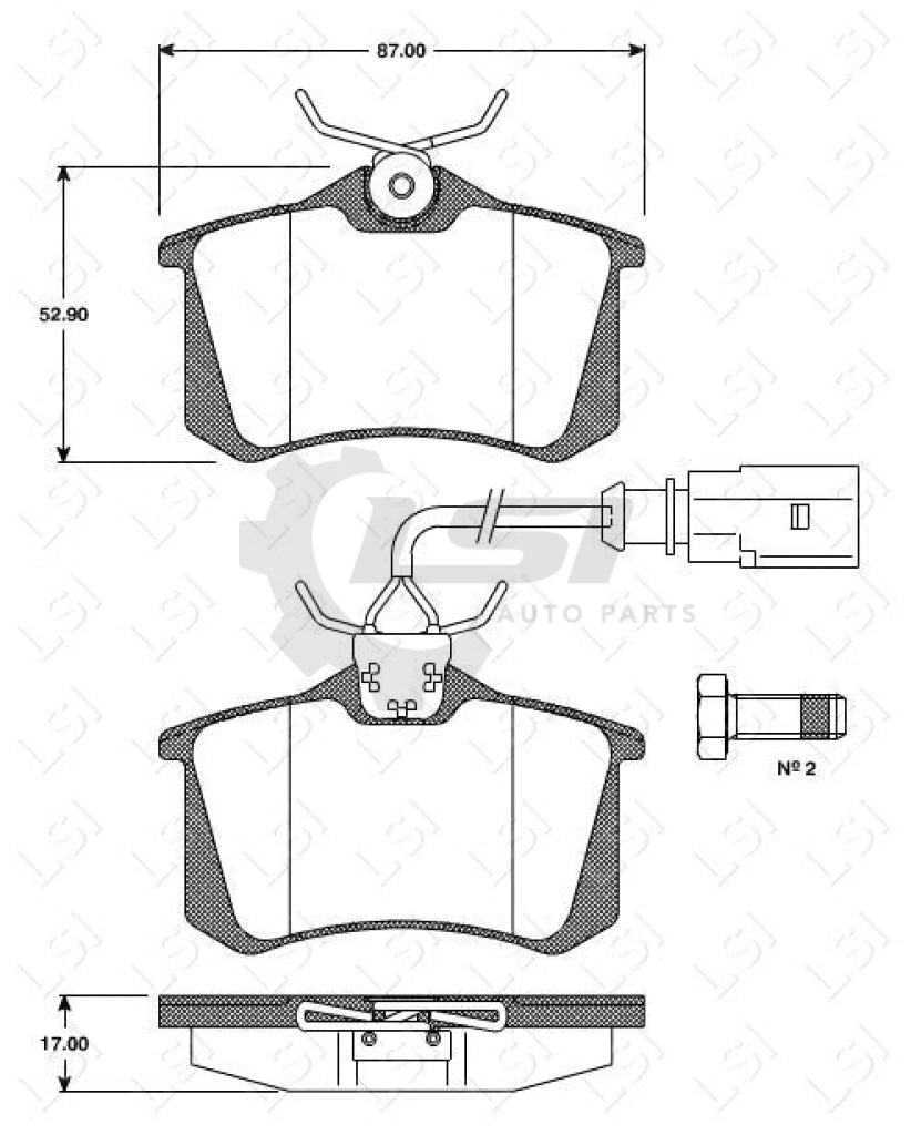 Remsa Brake Pads Rear Audi