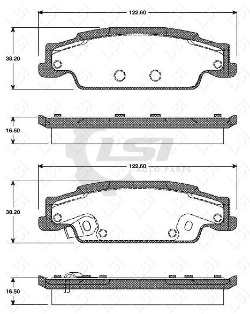 Remsa Brake Pads Rear Cadillac