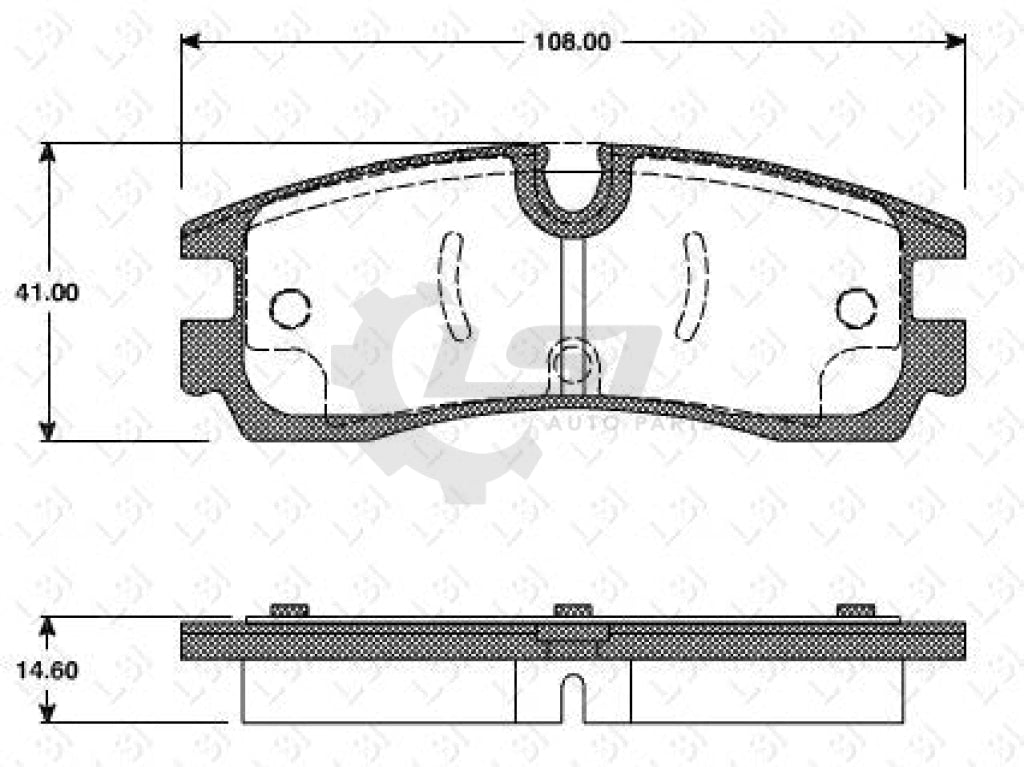 Remsa Brake Pads Rear Cadillac