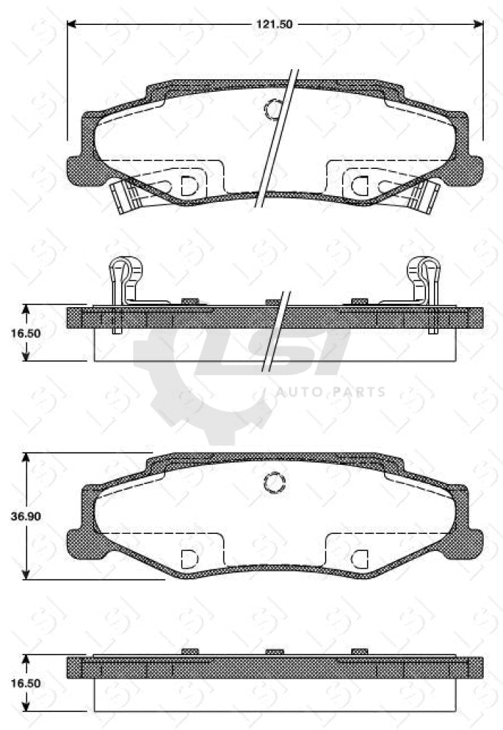 Remsa Brake Pads Rear Chevrolet Brake