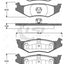 Remsa Brake Pads Rear Chrysler/ Dodge