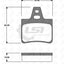 Remsa Brake Pads Rear Citroen