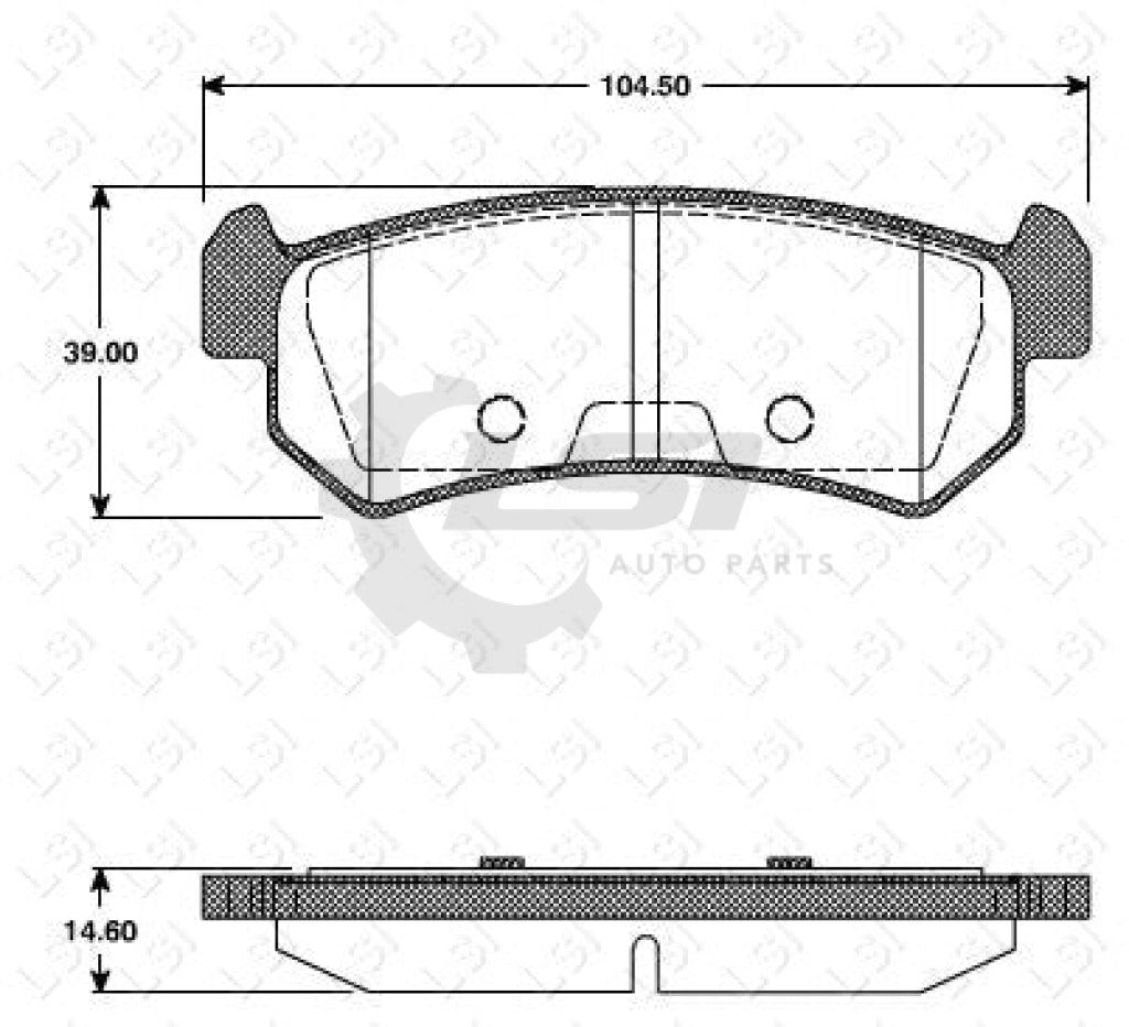 Remsa Brake Pads Rear Daewoo