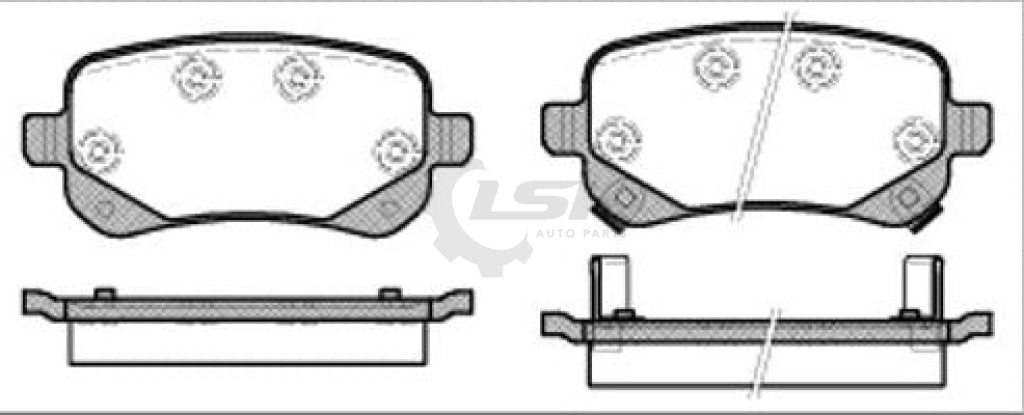 Remsa Brake Pads Rear Dodge Journey