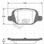 Remsa Brake Pads Rear Fiat