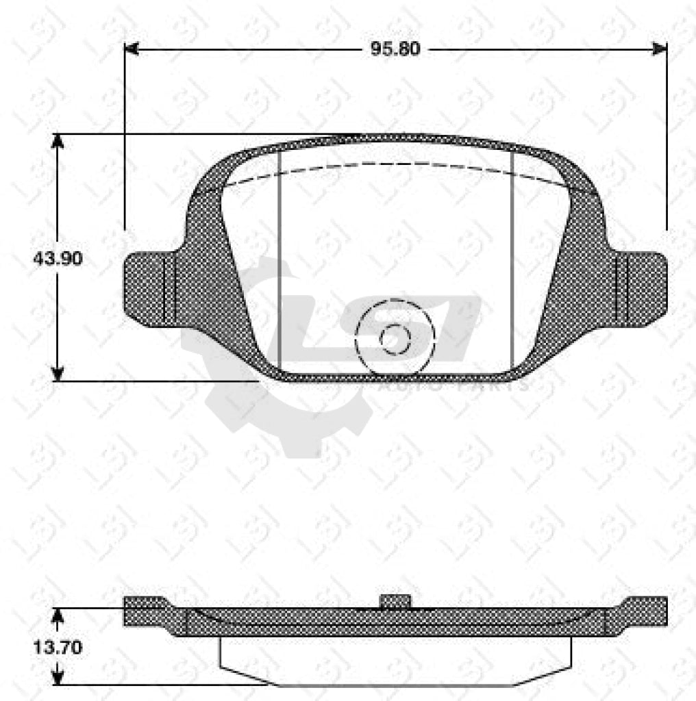 Remsa Brake Pads Rear Fiat