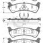 Remsa Brake Pads Rear Ford