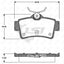 Remsa Brake Pads Rear Ford