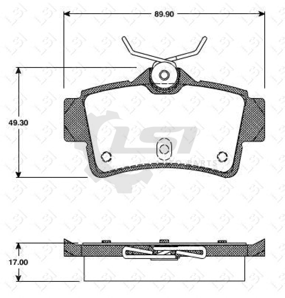 Remsa Brake Pads Rear Ford