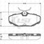 Remsa Brake Pads Rear Ford