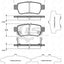 Remsa Brake Pads Rear Honda