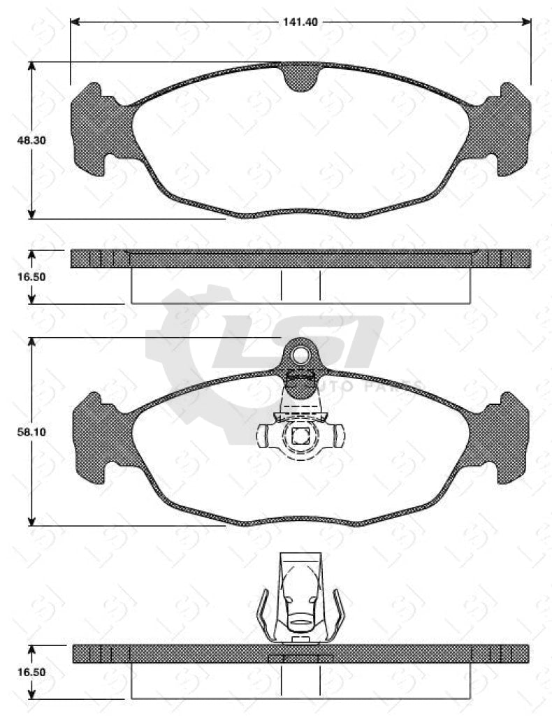 Remsa Brake Pads Rear Jaguar