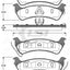 Remsa Brake Pads Rear Jeep