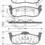 Remsa Brake Pads Rear Jeep