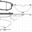 Remsa Brake Pads Rear Mazda