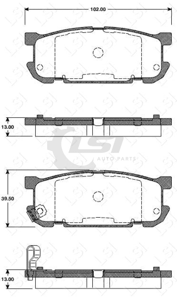 Remsa Brake Pads Rear Mazda Mx-5