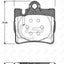 Remsa Brake Pads Rear Mercedes Benz
