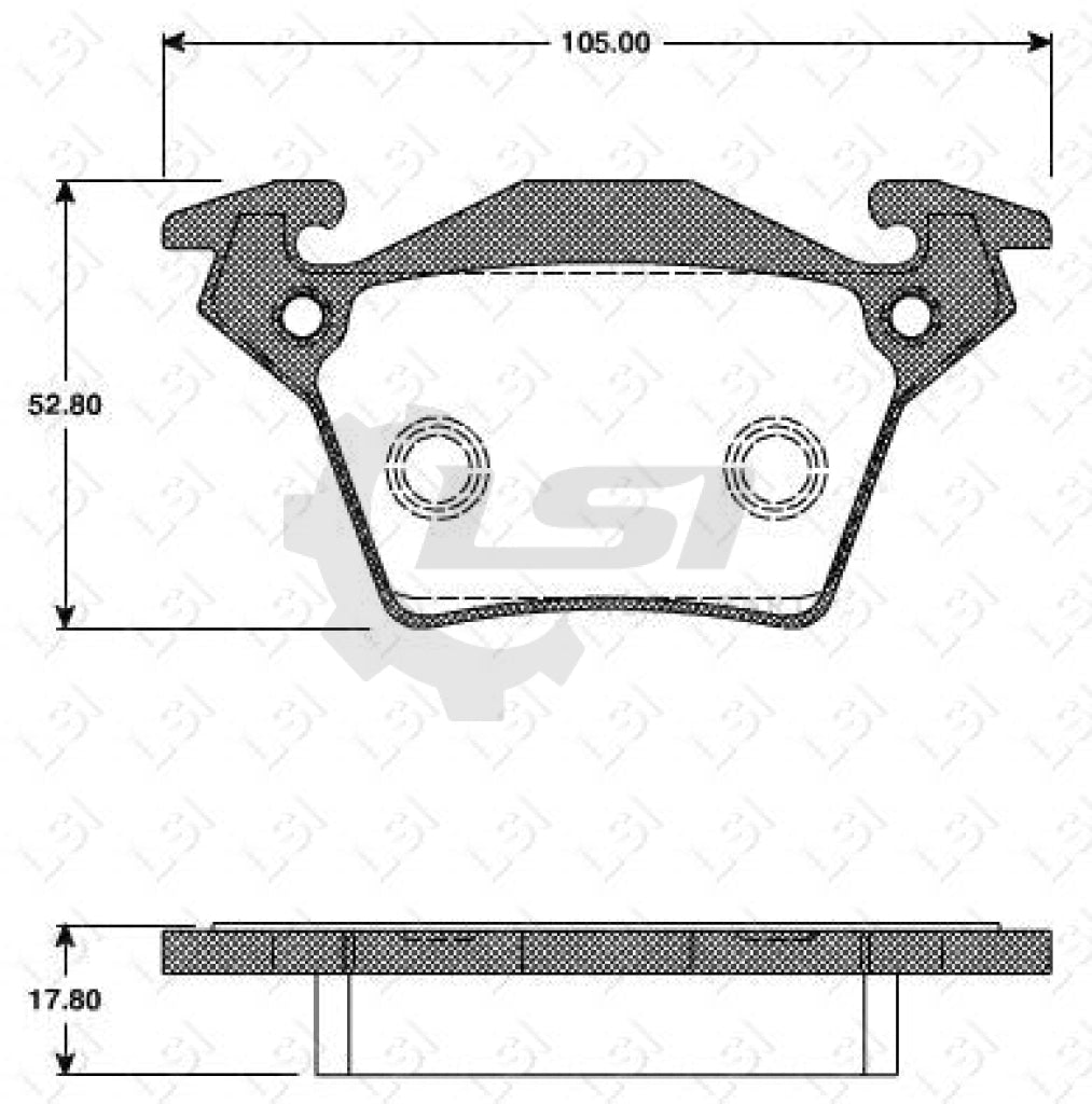 Remsa Brake Pads Rear Mercedes Benz