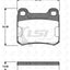 Remsa Brake Pads Rear Mercedes Benz