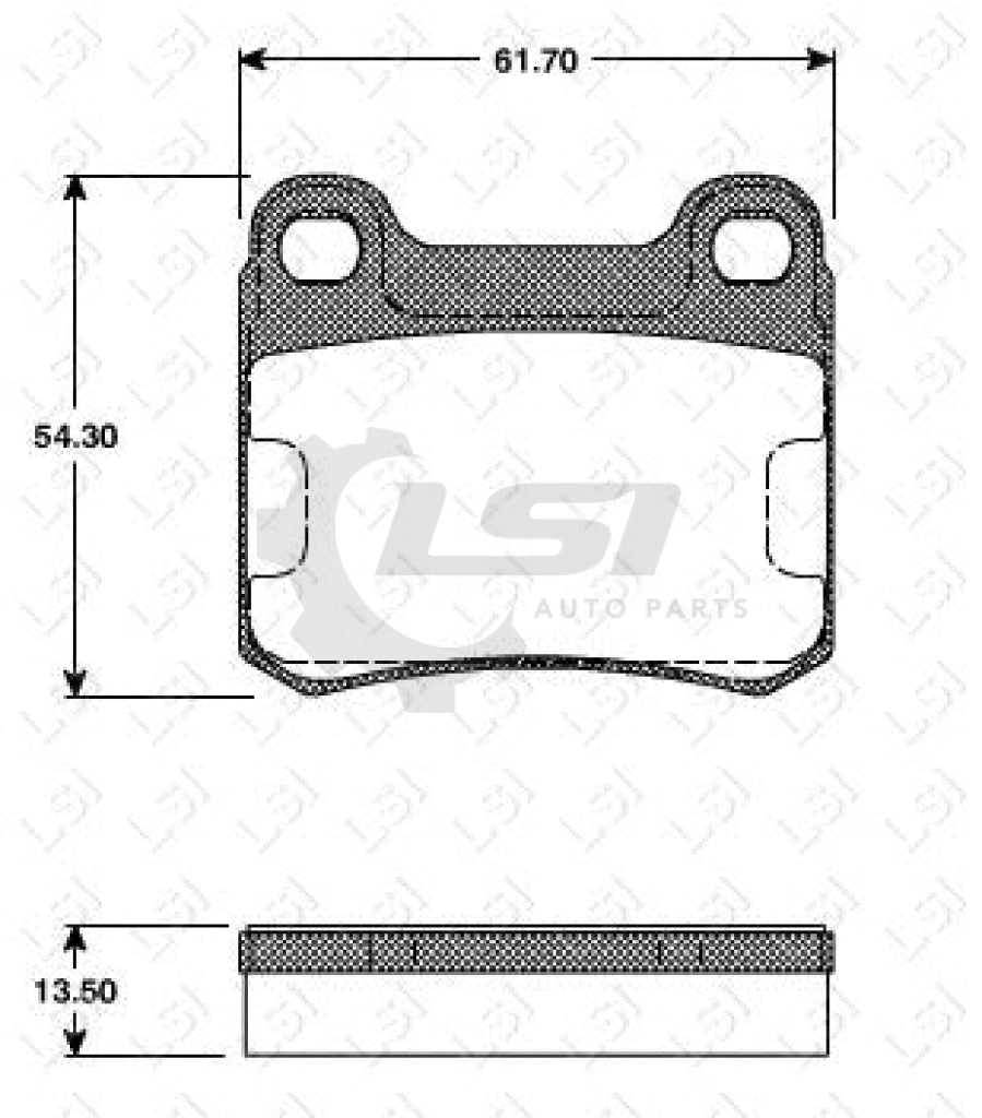 Remsa Brake Pads Rear Mercedes Benz