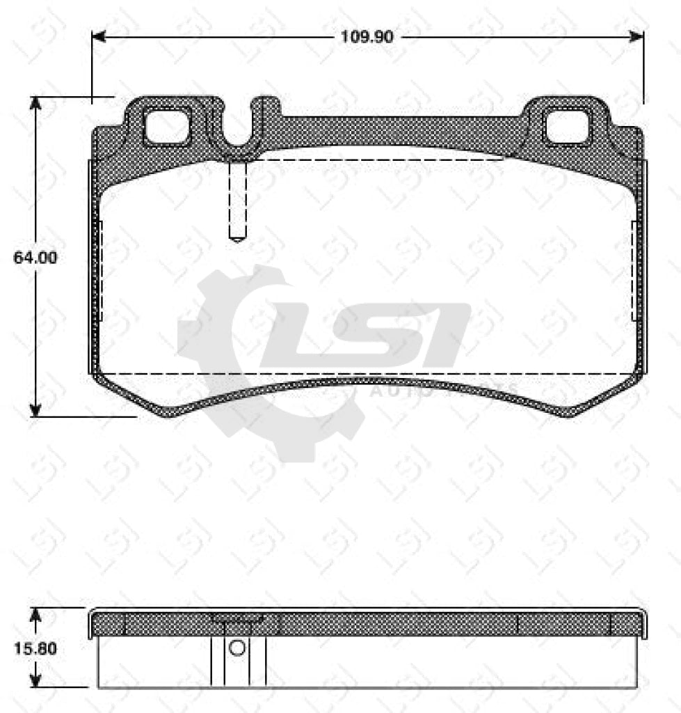Remsa Brake Pads Rear Mercedes Benz